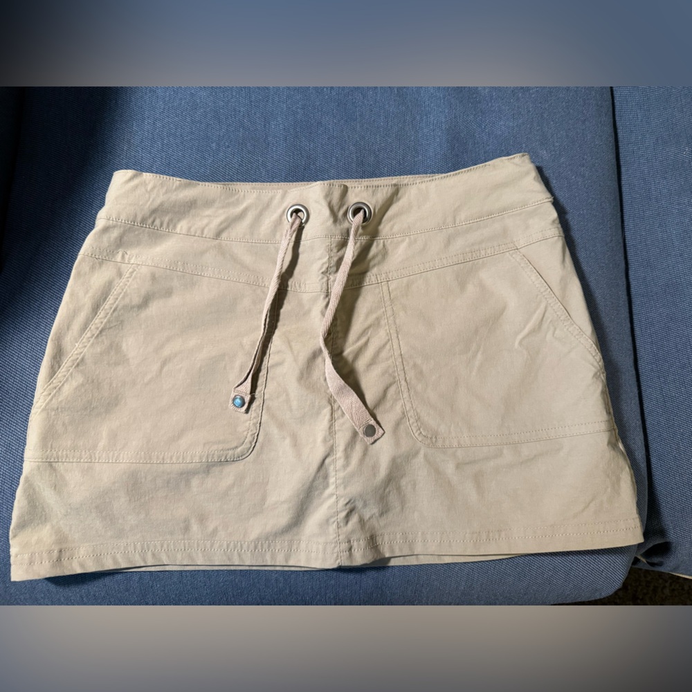 Prana Khaki Skirt/Skort with Drawstring